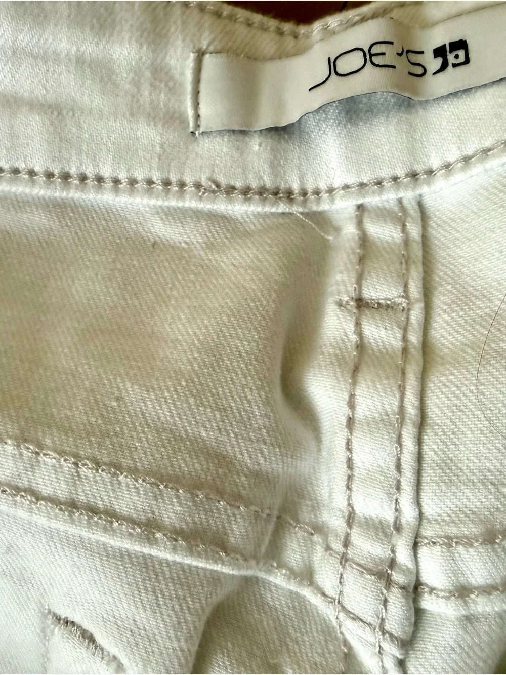 Joe's Jeans White Denim Shorts- New - Picture 3 of 5